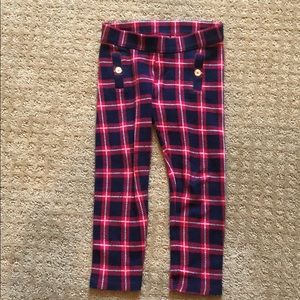 Janie and Jack girls pants with plaid print